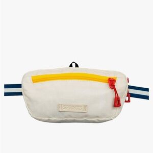 Sprints White Fanny Pack with Yellow and Red Accents